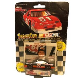 RARE Racing Champions Stock Car NASCAR Chad Little #51 Diecast Collector Card